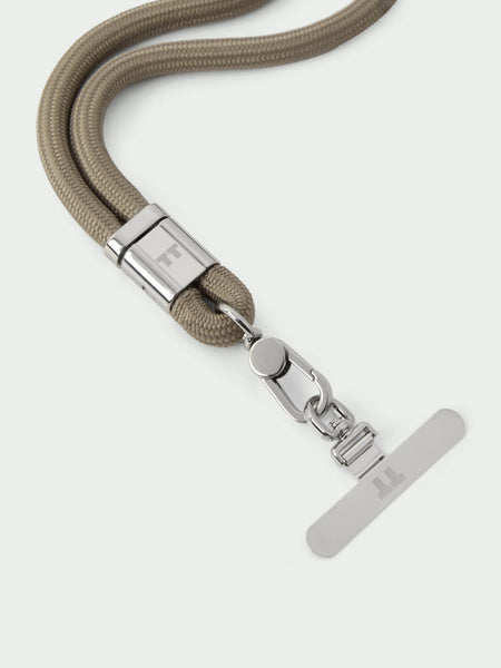 Tutti Ritual Short Rope Phone Lanyard in Greige