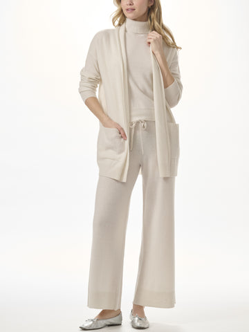 Splendid Tori Cashmere Cardigan in Pale Oak