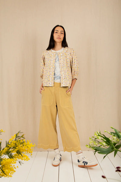 Bonte Vida Reversible Jacket in Navy/Lemon Zest