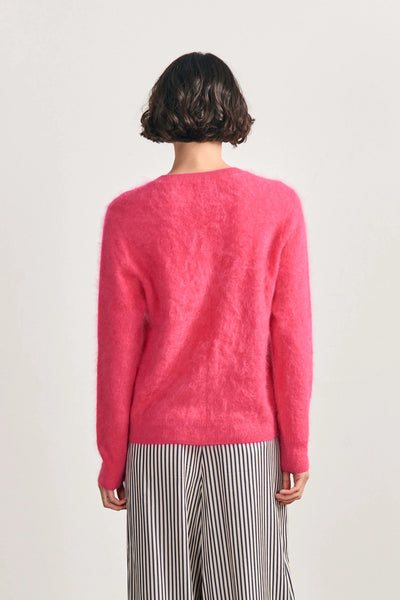 Jumper 1234 Brushed Cashmere Crew Sweater in Watermelon