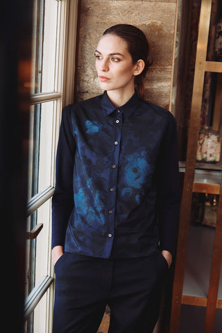 Whyci Milano Camicia Shirt in Navy