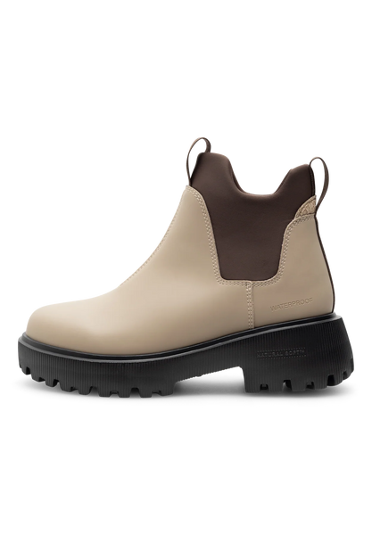 Woden Isabella Waterproof Boot in Silver Mink