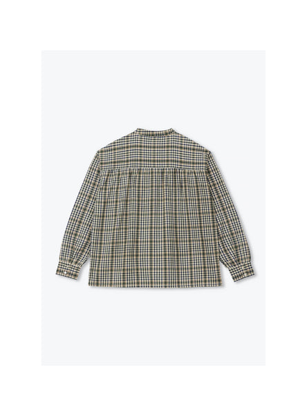 Arsene et Les Pipelettes Plaid Blouse in Green H26WB04