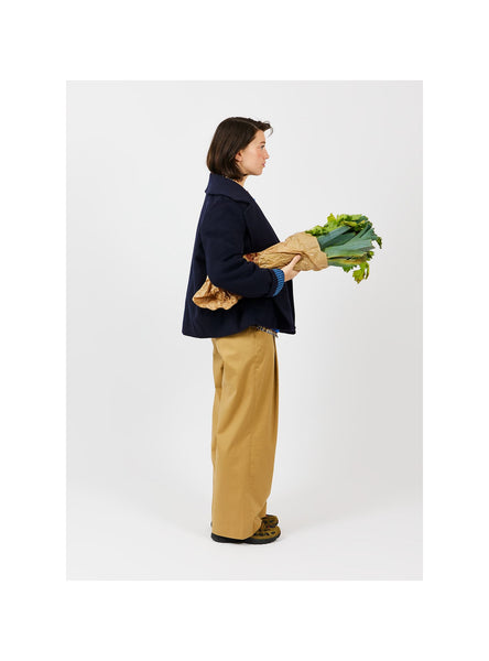 Arsene et Les Pipelettes Pleated Trousers in Beige H26WP41
