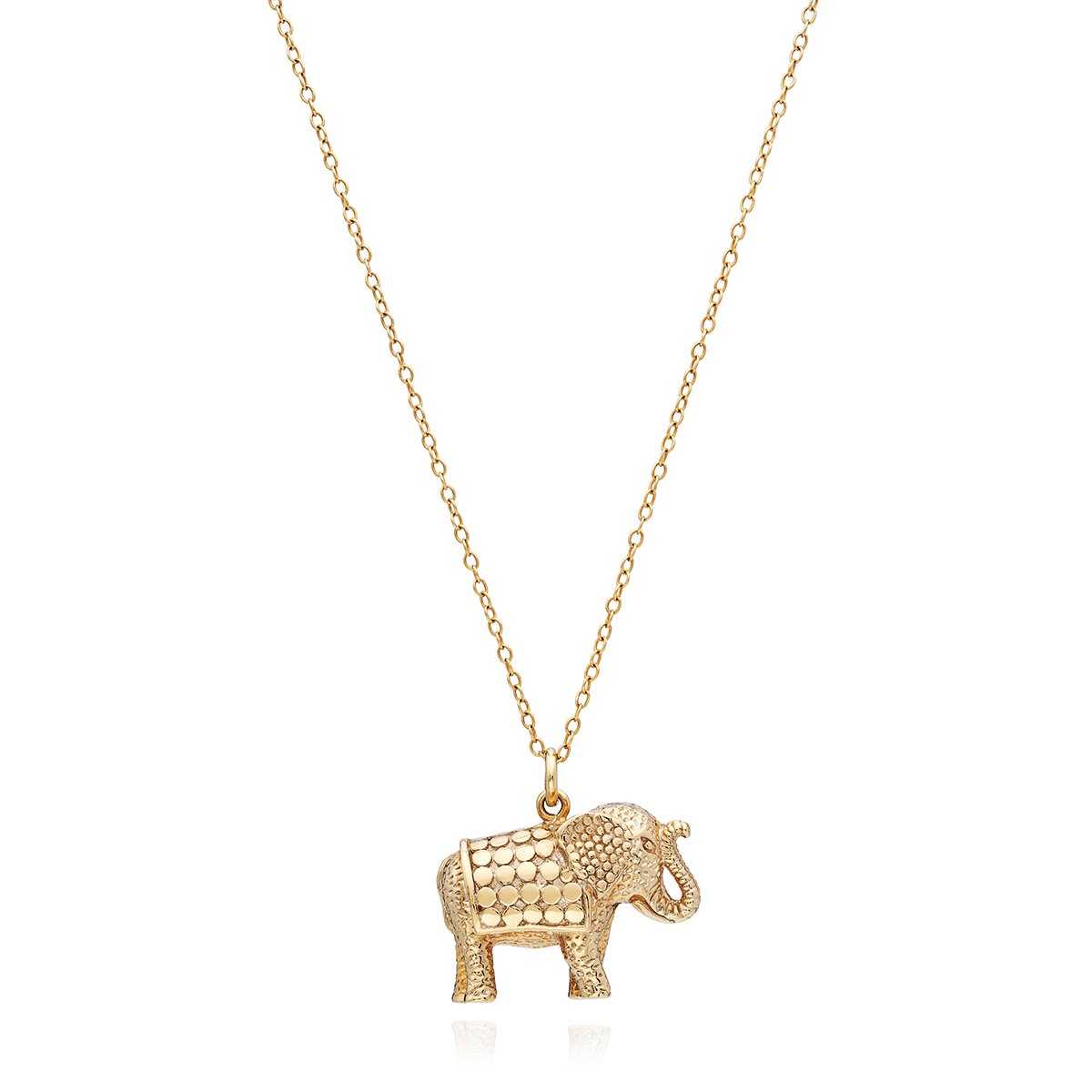 Anna Beck Small Elephant Charity Necklace 1209N GLD