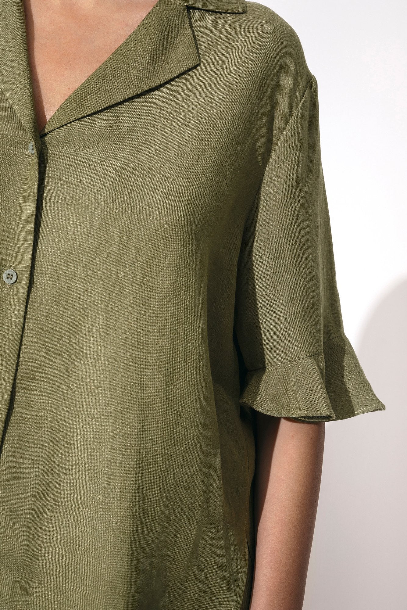 By Malina Elie Shirt in Olive *LAST ONE!*