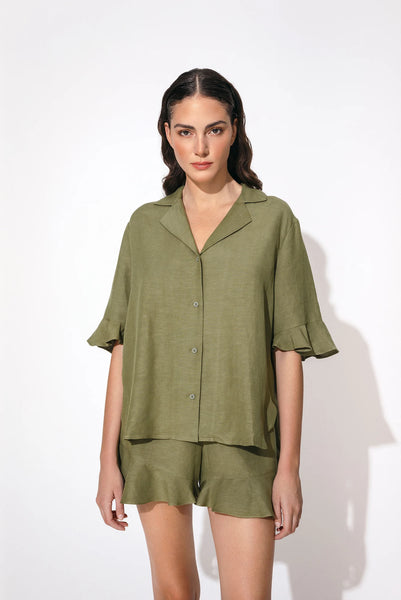 By Malina Elie Shirt in Olive