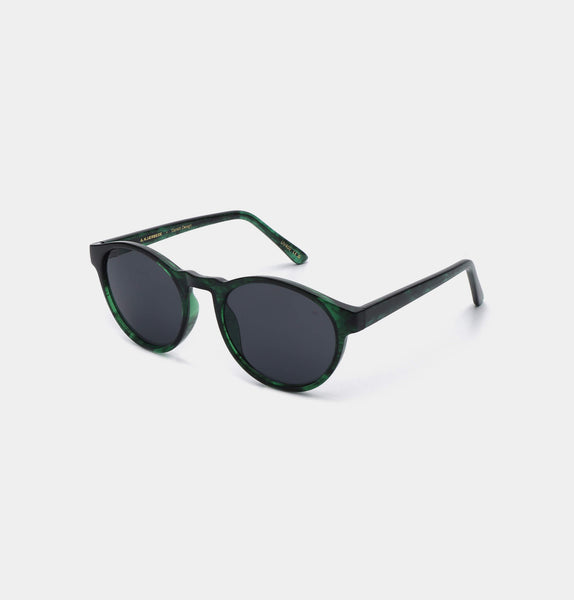 A.Kjaerbede Marvin Sunglasses in Green Marble Transparent
