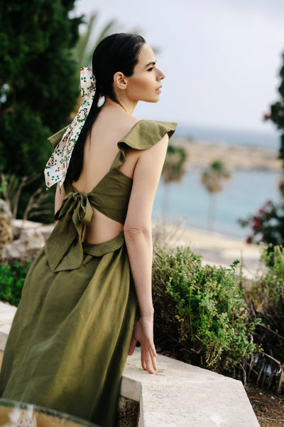 By Malina Emery Dress in Olive