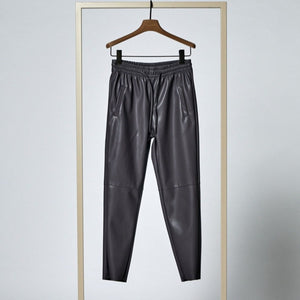 Herzen's Angelegenheit Vegan Leather Trousers in Grey 13223-6900