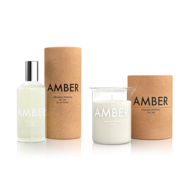 Laboratory Perfumes Amber 100ml Eau De Toilette and Candle Set
