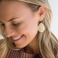 Anna Beck Large Teardrop Earrings 4274E-TWT