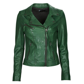 Oakwood Clips 6 Leather Jacket in Green