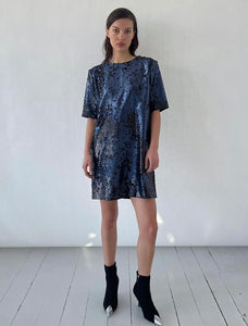 Levete Room Wylie 1 Sequin Dress in Faded Blue